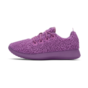 Smallbirds Wool Runners - Big Kids - Lux Purple Fluffs (Lux Purple Sole)
