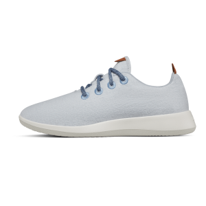 Men's Wool Runners - Frost Blue (White Sole)
